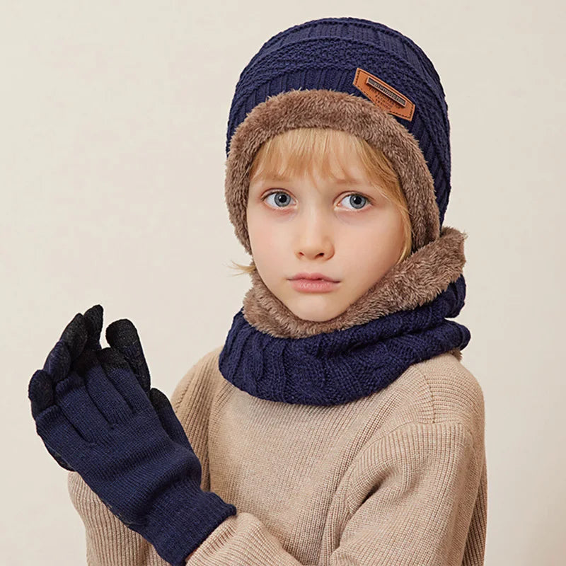 Ensemble Snood Bonnet et Gants Enfant 