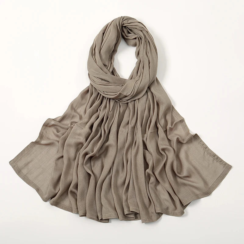 Foulard Hijab Beige Sable 190*85cm