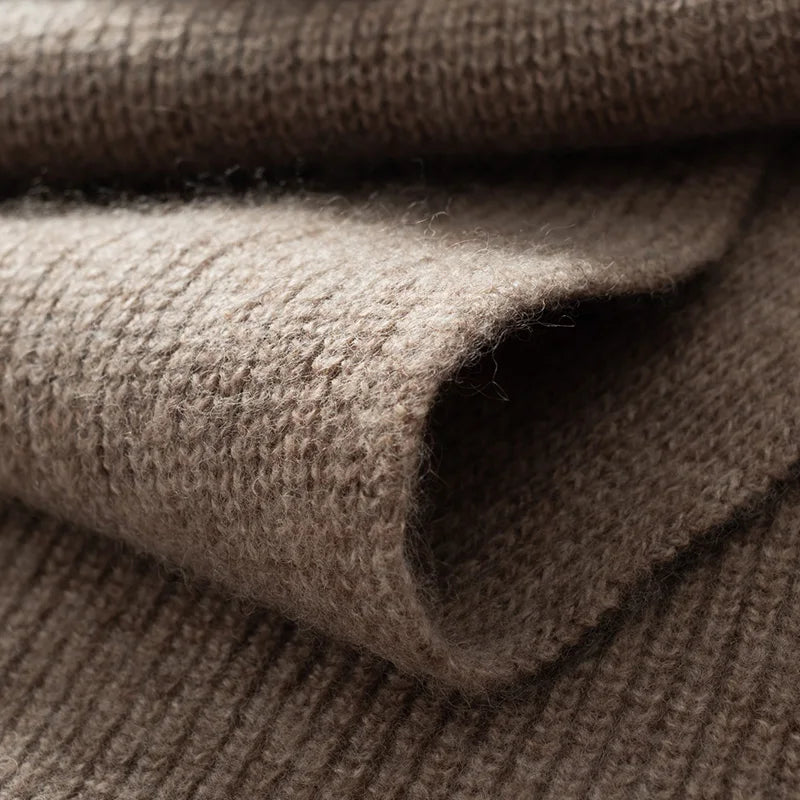 Écharpe Cachemire Unie gros plan texture - Sable Clair - Noir Ébène - Marron Clair - Crème Douce - Anthracite