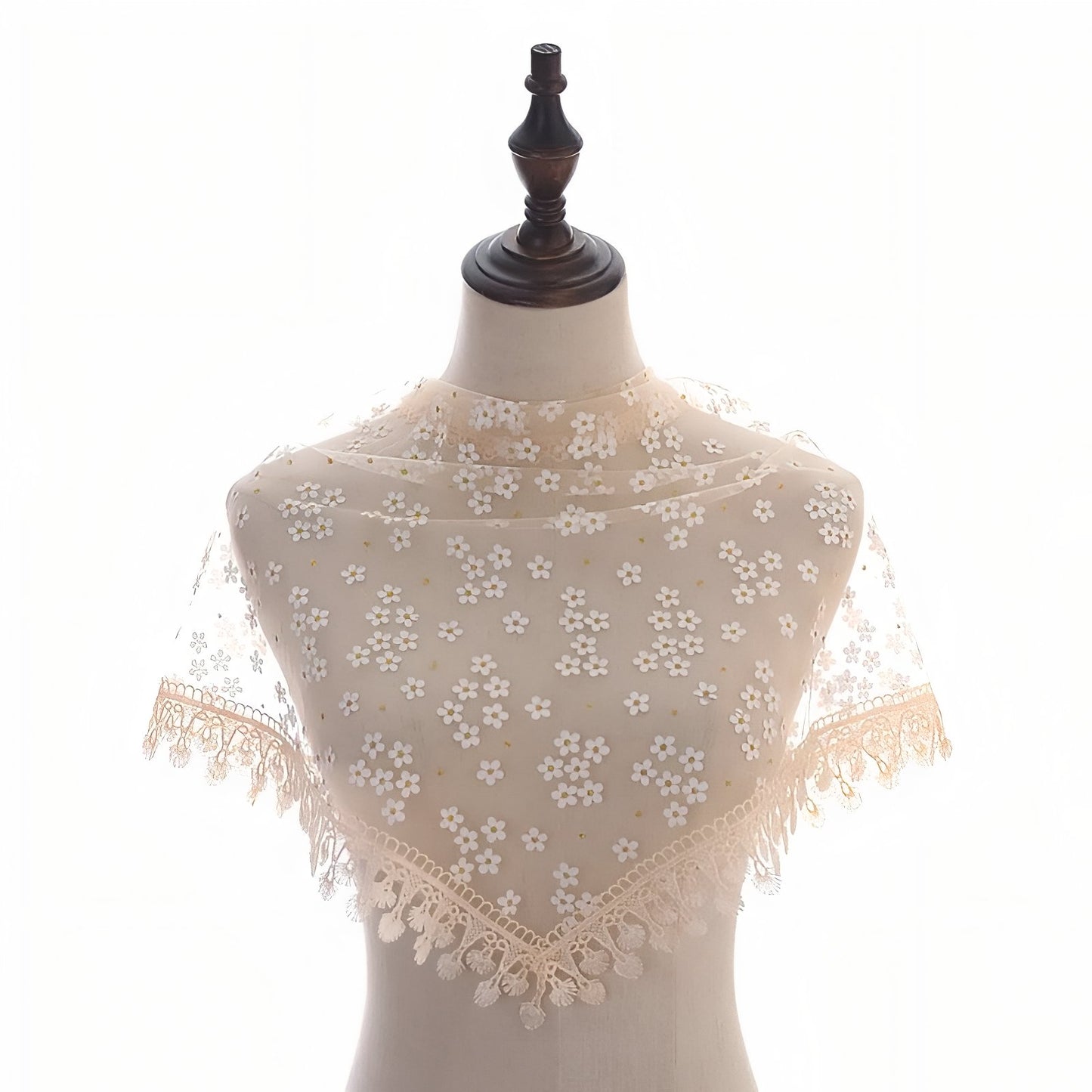 Foulard Triangle Dentelle