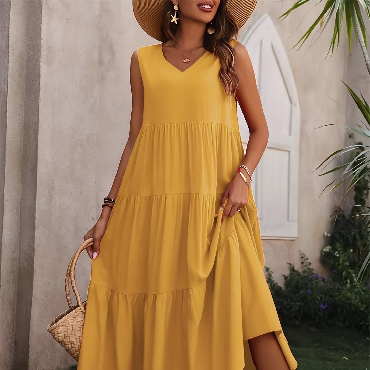 Robe de Plage à Volant