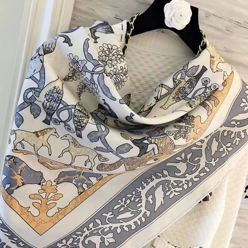 Carré de Soie Femme Luxe 