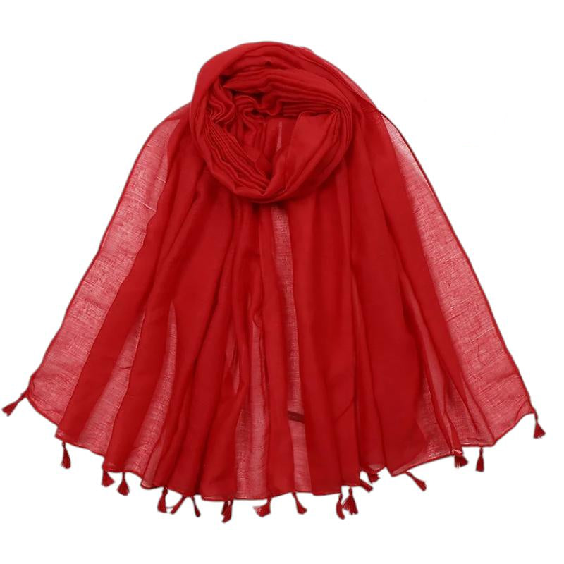 Foulard Viscose Femme - Rouge - 180*90cm