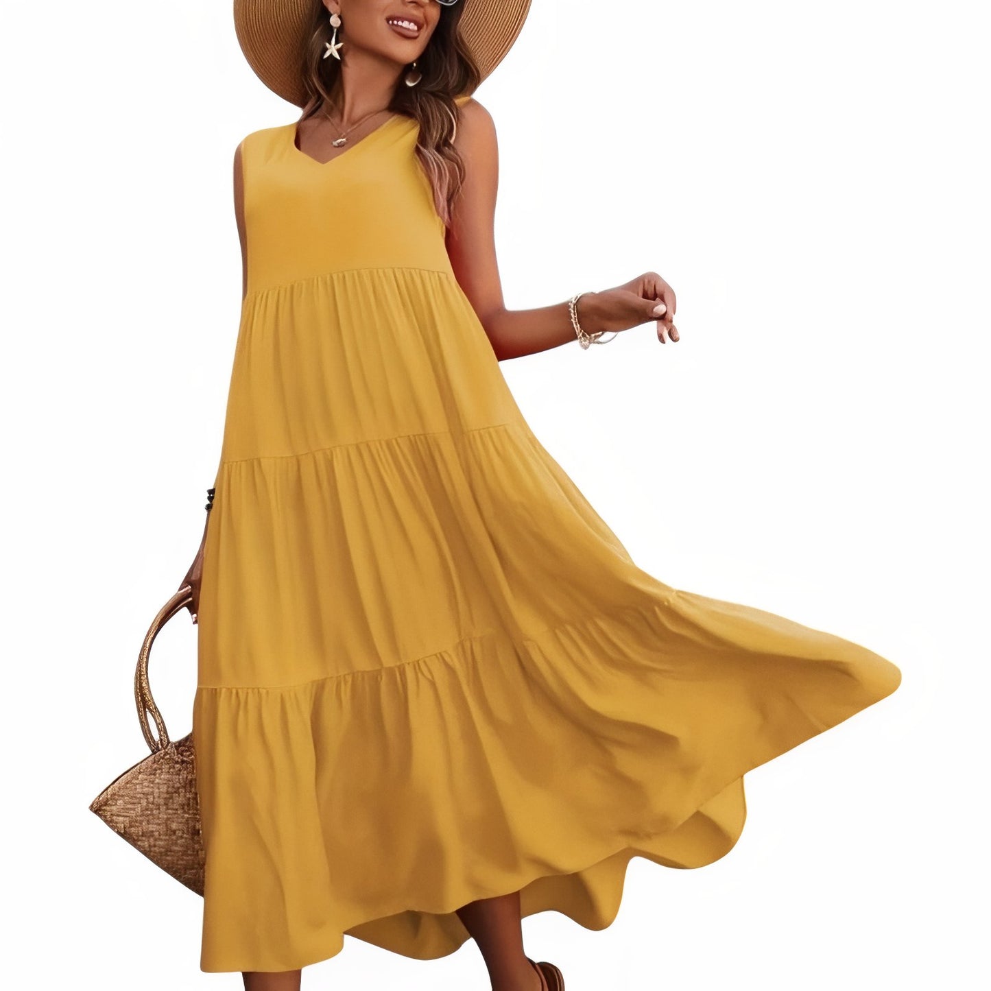 Robe de Plage à Volant