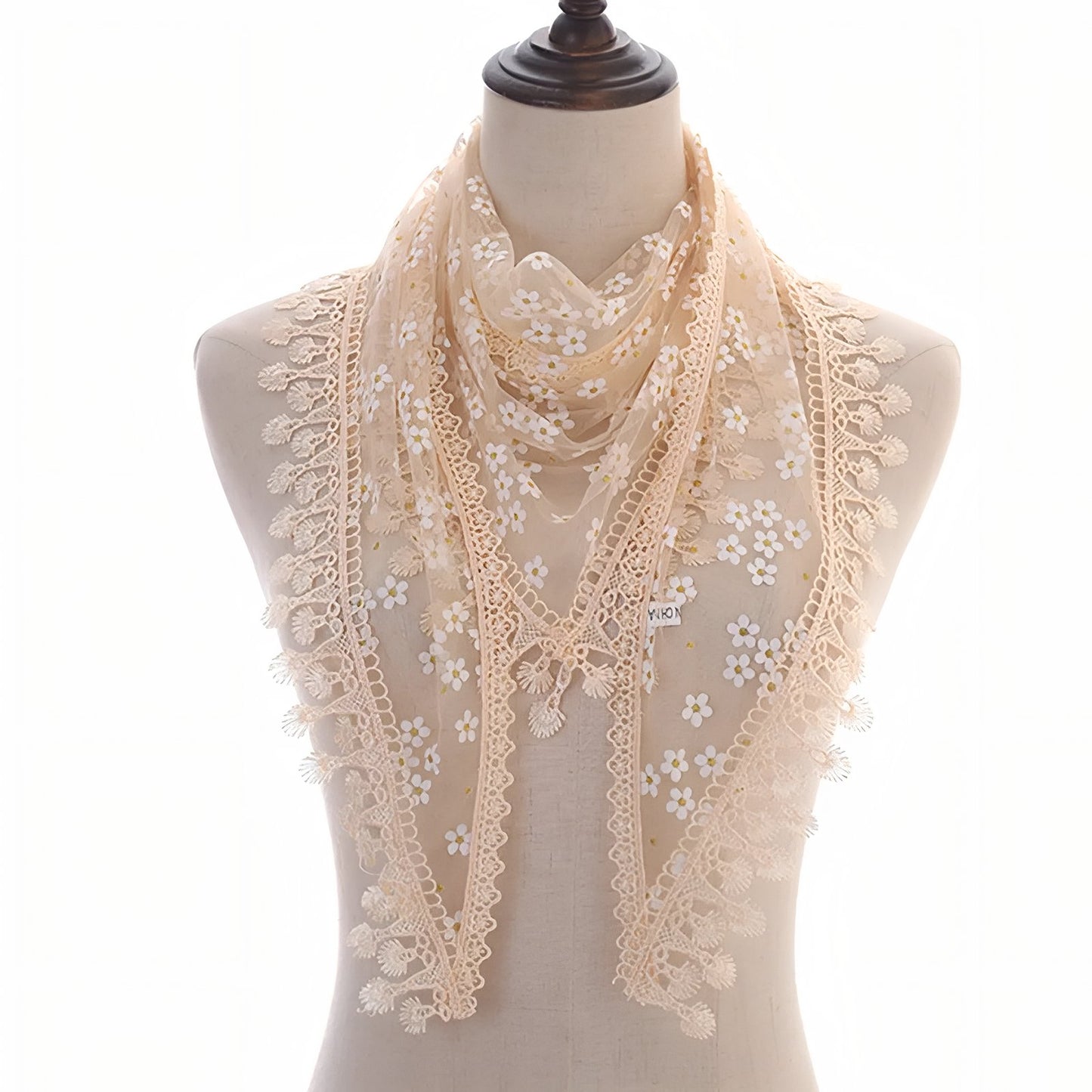 Foulard Triangle Dentelle
