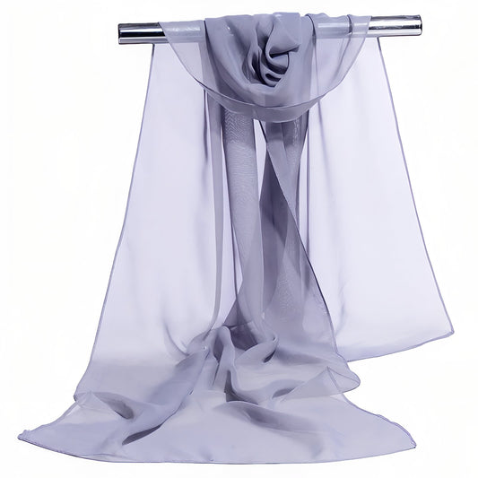 Châle de Soirée Femme - Gris Pâle - 160x50cm