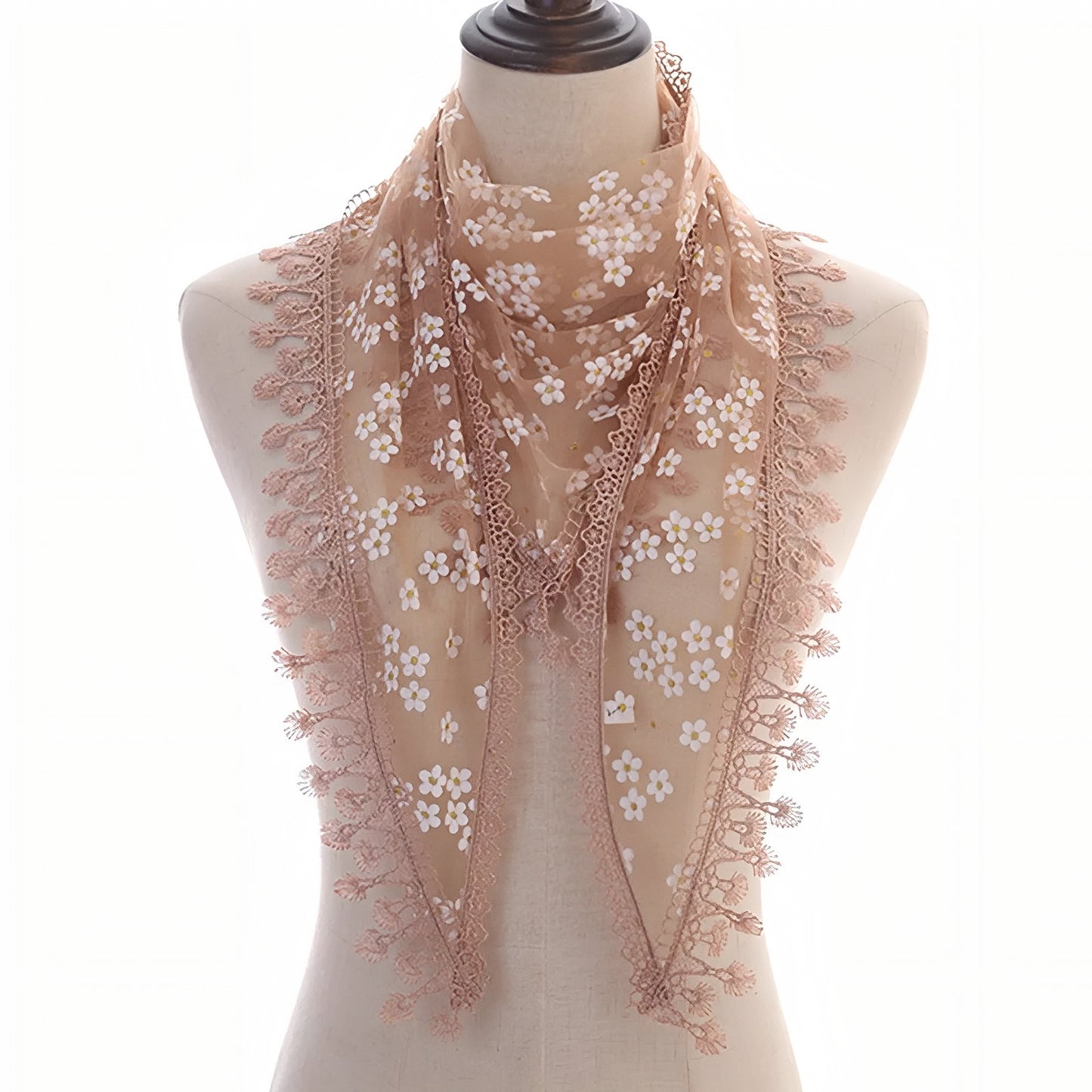 Foulard Triangle Dentelle