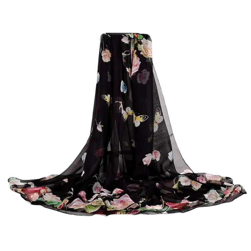 Foulard Femme Soie Imprimée 