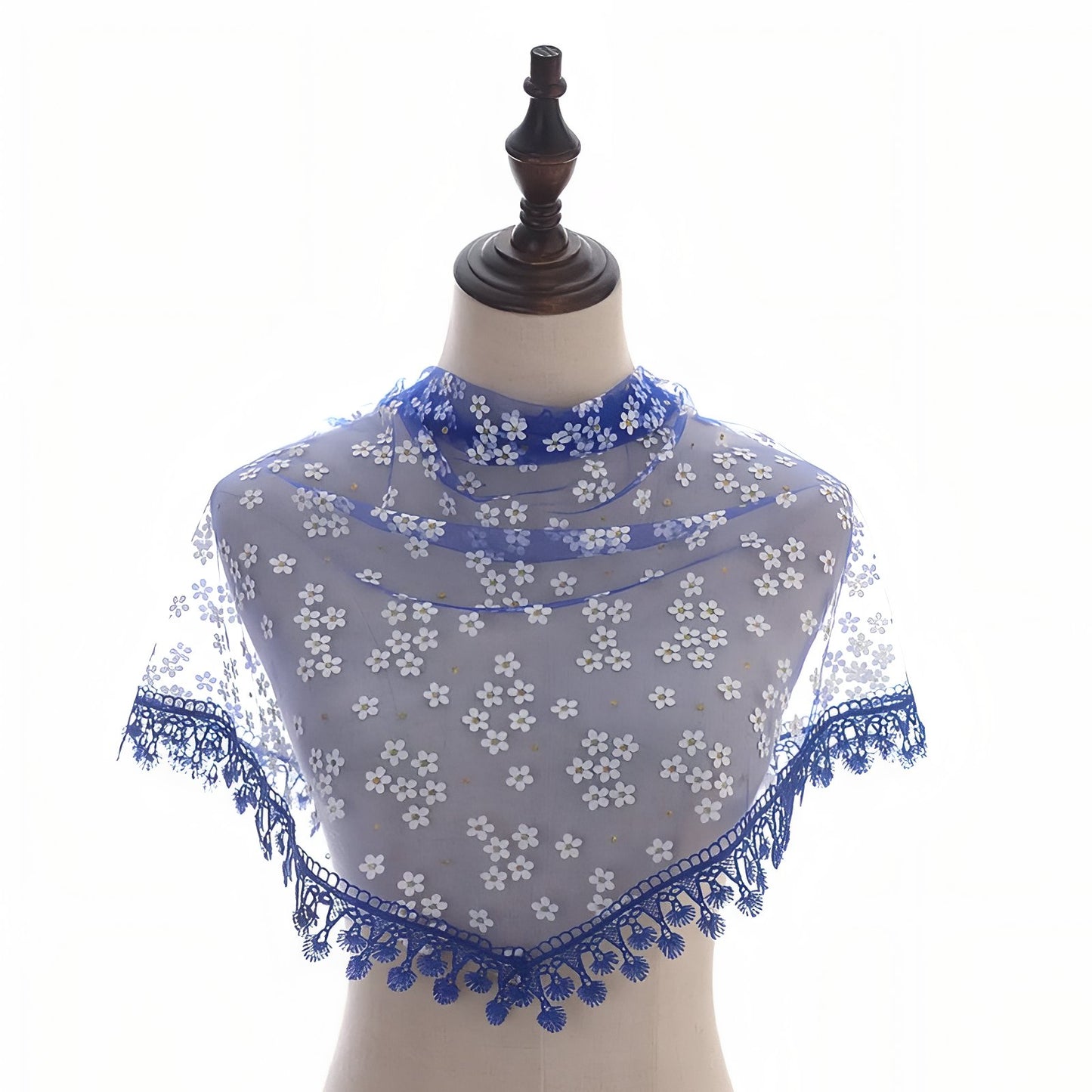 Foulard Triangle Dentelle