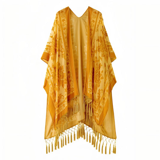 Châle Bohème Chic - Jaune Doré