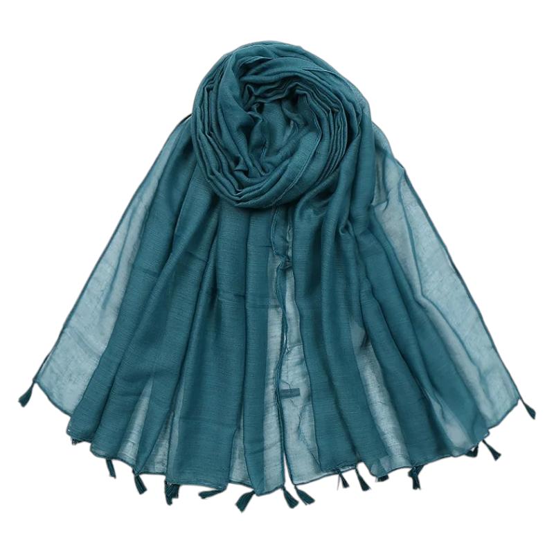 Foulard Viscose Femme - Vert Émeraude - 180*90cm