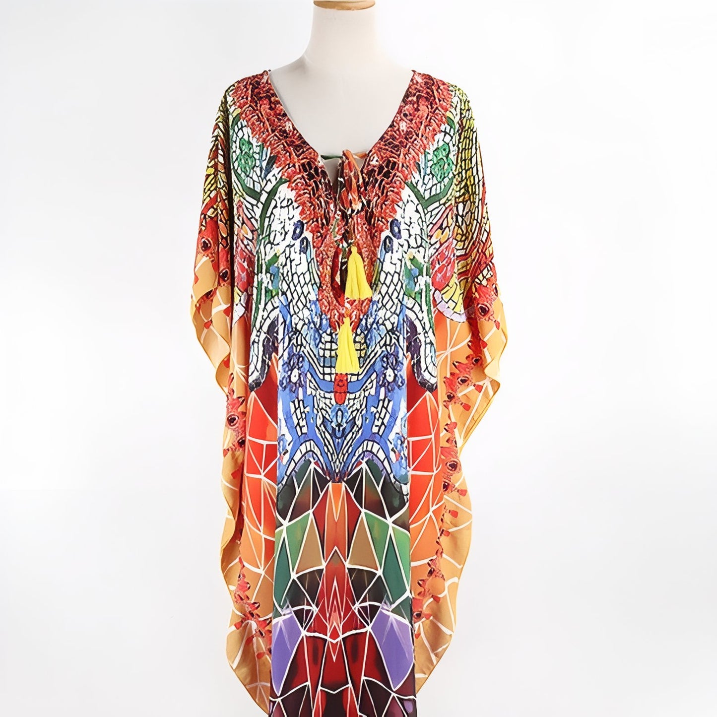 Robe Paréo aux Motifs Africains