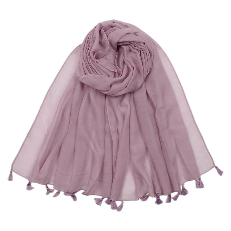 Foulard Viscose Femme - Violet Clair - 180*90cm