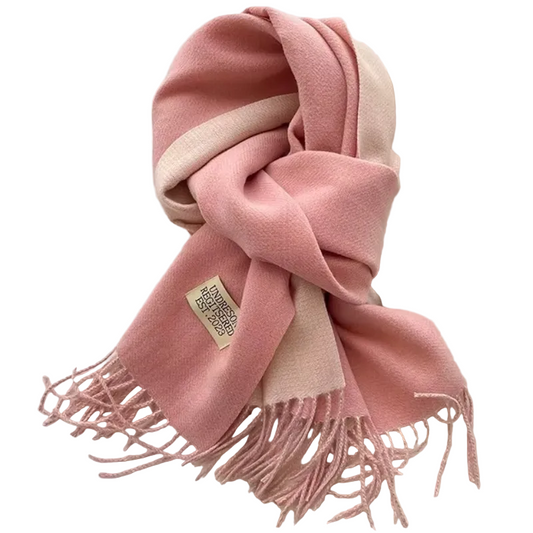 Echarpe Bicolore - Rose Poudré