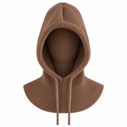 Echarpe Cagoule Marron 55-60cm