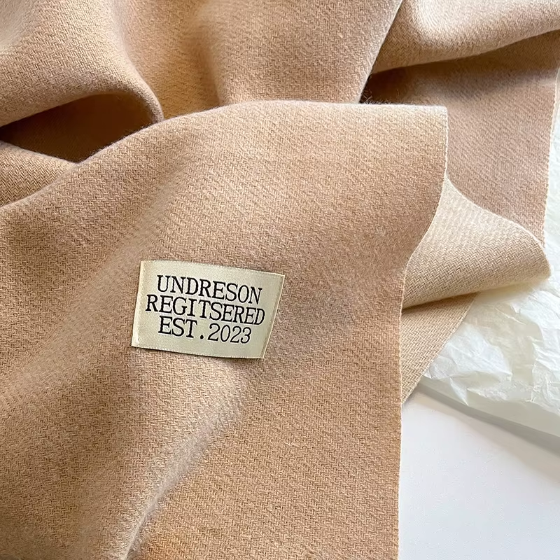 Écharpe Deux Couleurs - détail coloris beige