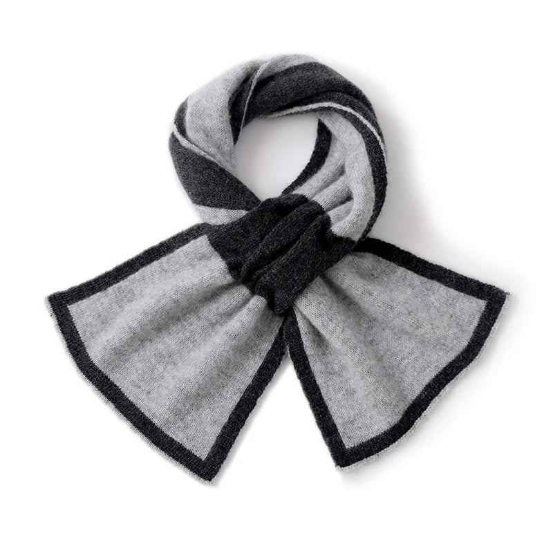 Écharpe Grise Cachemire Gris 83*18cm