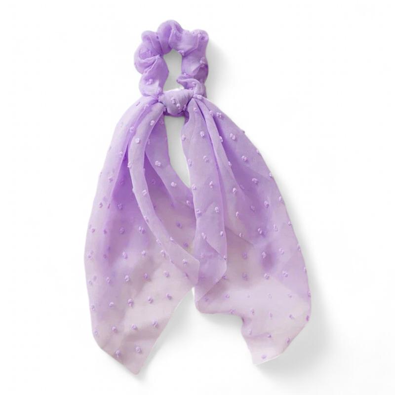 Foulard à Cheveux Chouchou Violet Pastel 