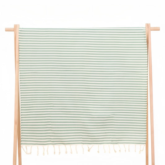 Fouta de Plage Coton - Vert - 100*180cm